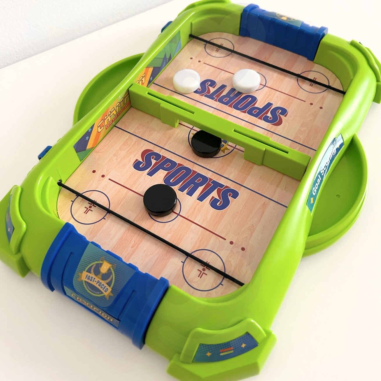 WOOPIE 2in1 vikrumo žaidimas Mini ledo ritulys ir lenktynės 5