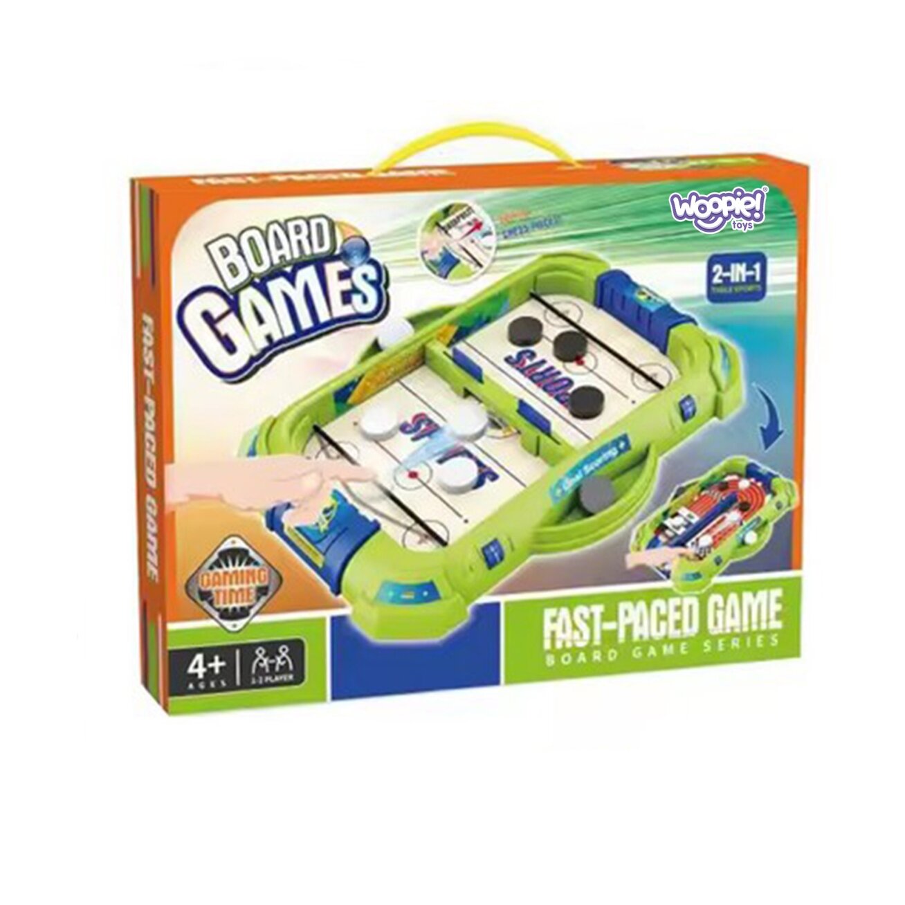 WOOPIE 2in1 vikrumo žaidimas Mini ledo ritulys ir lenktynės 7