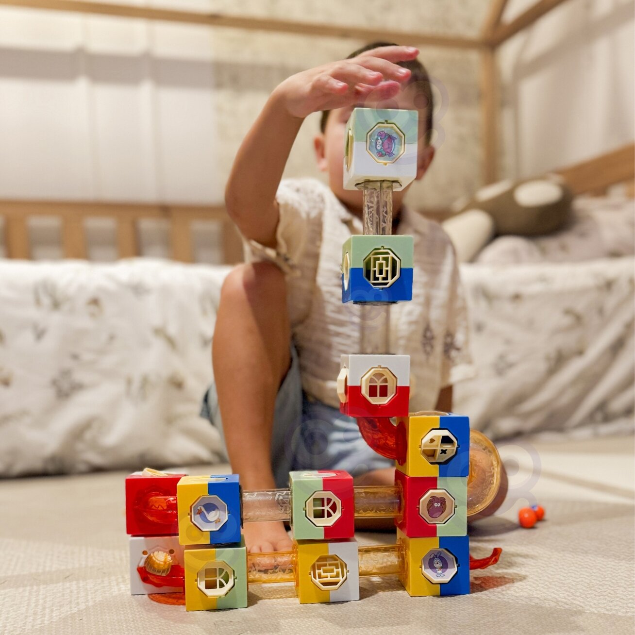 WOOPIE Rutuliukų trasa Kuliadrom Konstrukcinis rinkinys 3D kaladėlės 8 WOOPIE Rutuliukų trasa Kuliadrom Konstrukcinis rinkinys 3D kaladėlės 8
