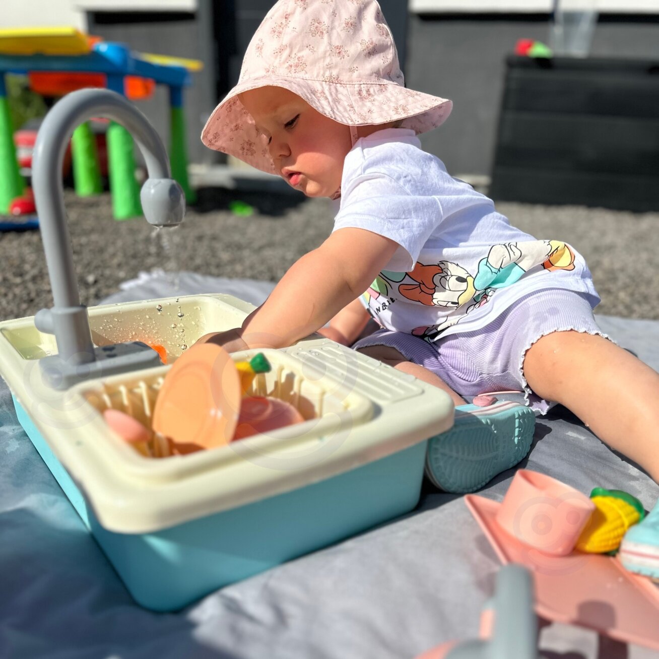 WOOPIE 2in1 plautuvė Virtuvė Maišytuvas su vandeniu Mėlyna 8