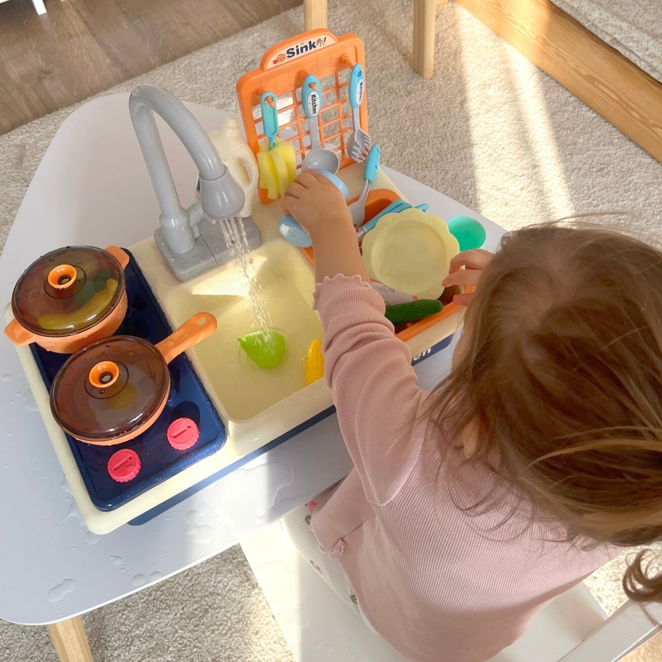 WOOPIE 2in1 vaikiška virtuvė su kriaukle 4