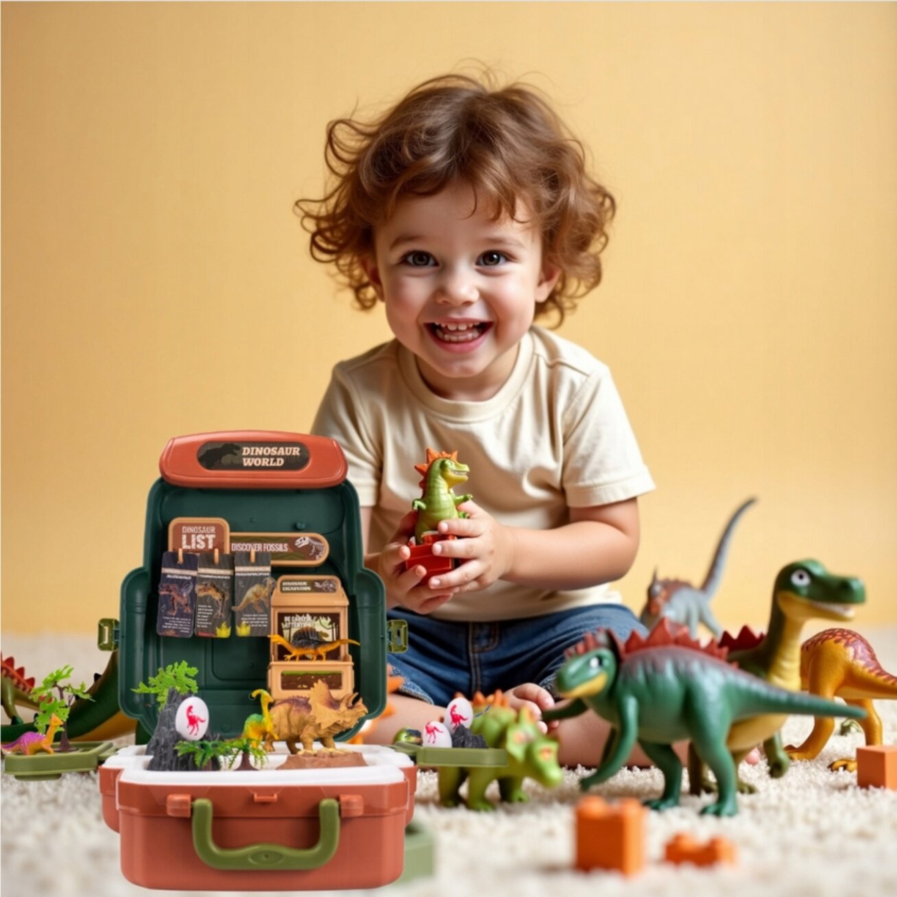 WOOPIE lagaminas Dinosaur World – edukacinis dinozaurų tyrinėtojo rinkinys 5