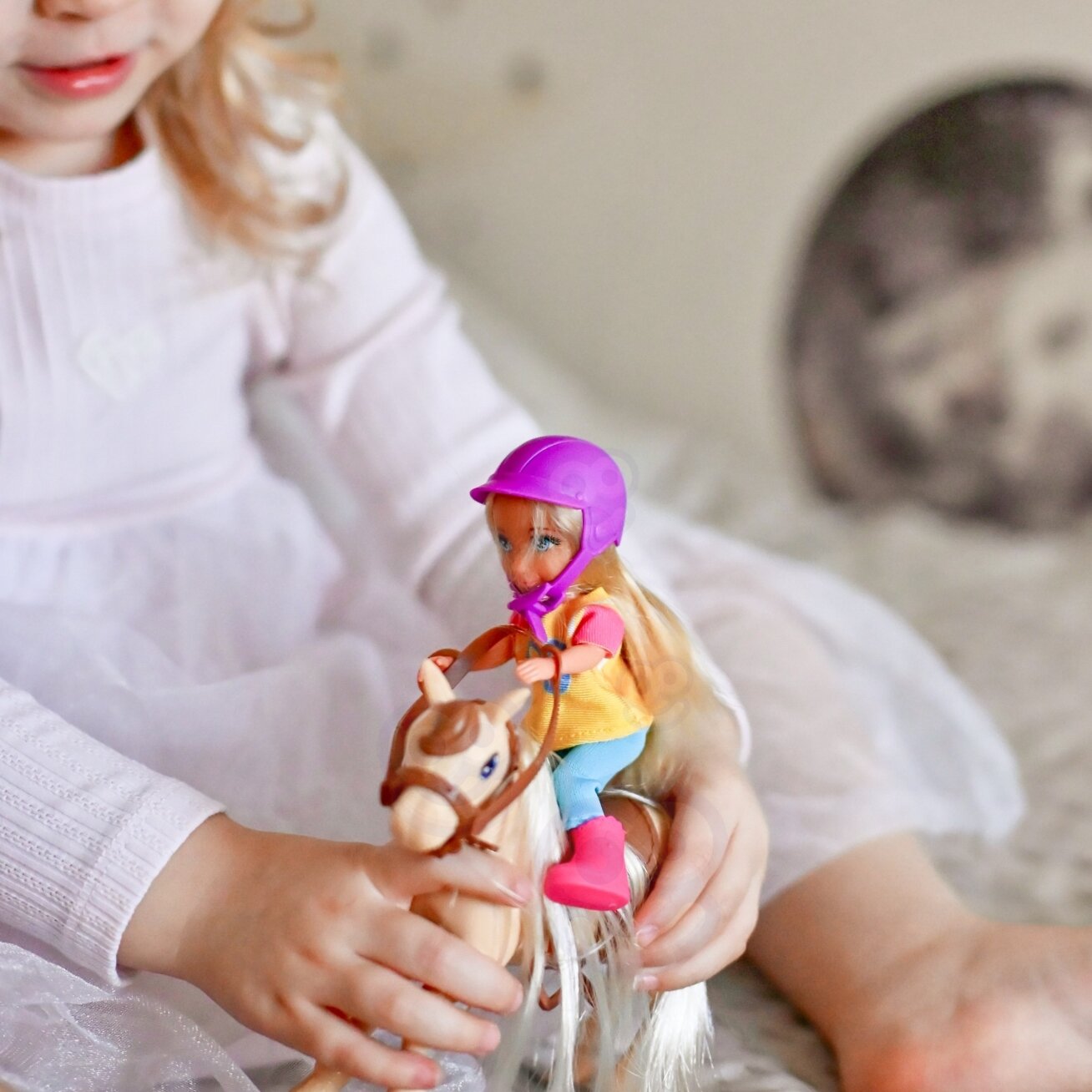WOOPIE rinkinys lėlytė raitelė su arkliu 4 WOOPIE rinkinys lėlytė raitelė su arkliu 4