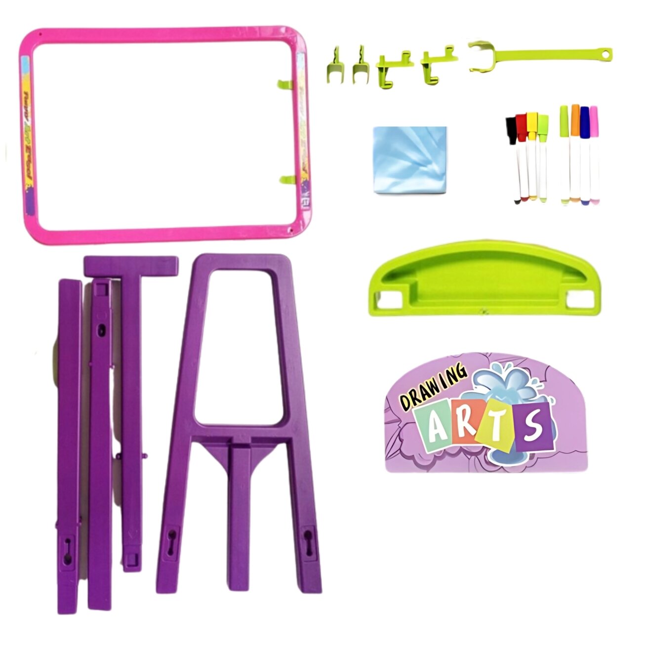 WOOPIE 3in1 magnetinė sausai valoma lenta su piešimu šviesa 7