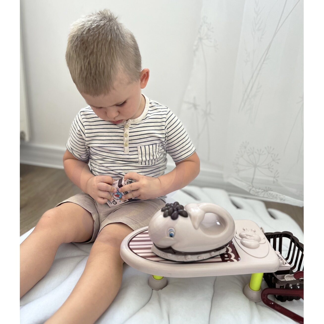 WOOPIE Lyginimo rinkinys 2in1 lenta + lygintuvas su muzika 7 vnt. 1