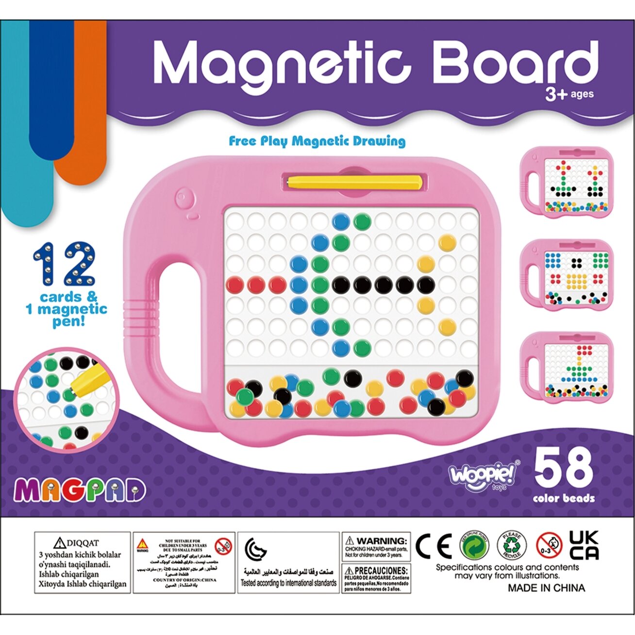 WOOPIE Magnetinė lenta vaikams Montessori MagPad Drambliukas 4