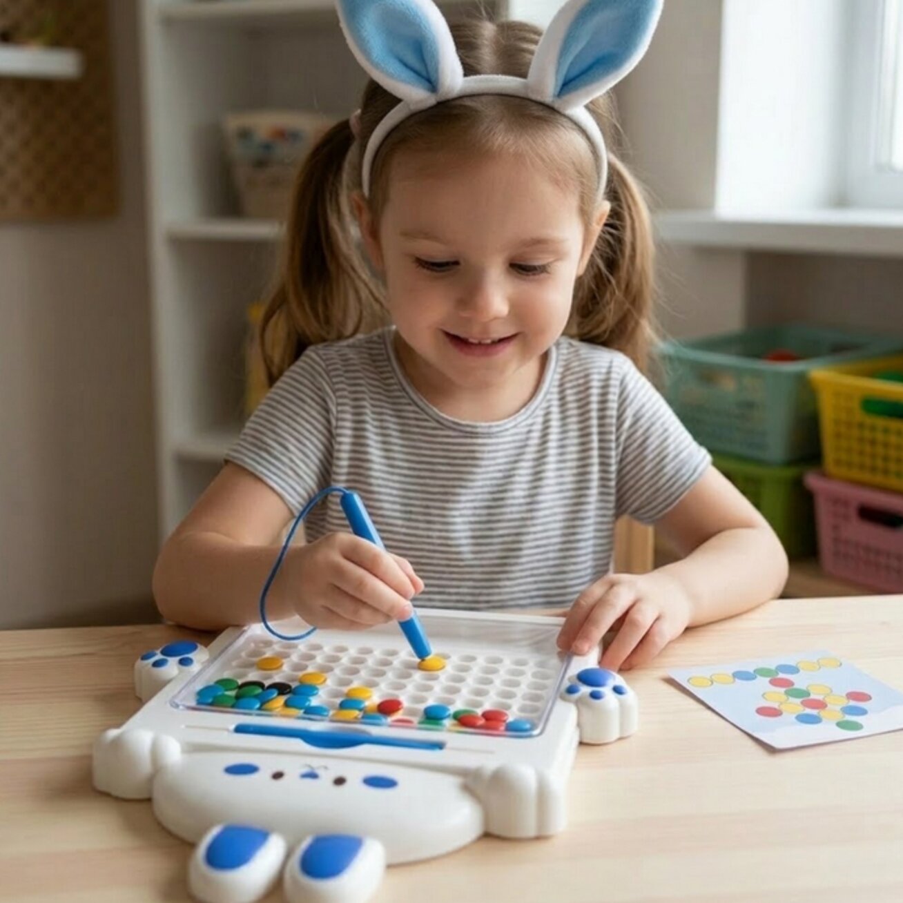 WOOPIE magnetinė lentelė vaikams Montessori MagPad Triušis 2 WOOPIE magnetinė lentelė vaikams Montessori MagPad Triušis 2
