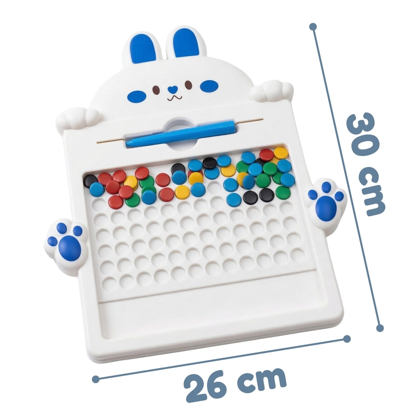 WOOPIE magnetinė lentelė vaikams Montessori MagPad Triušis 8 WOOPIE magnetinė lentelė vaikams Montessori MagPad Triušis 8