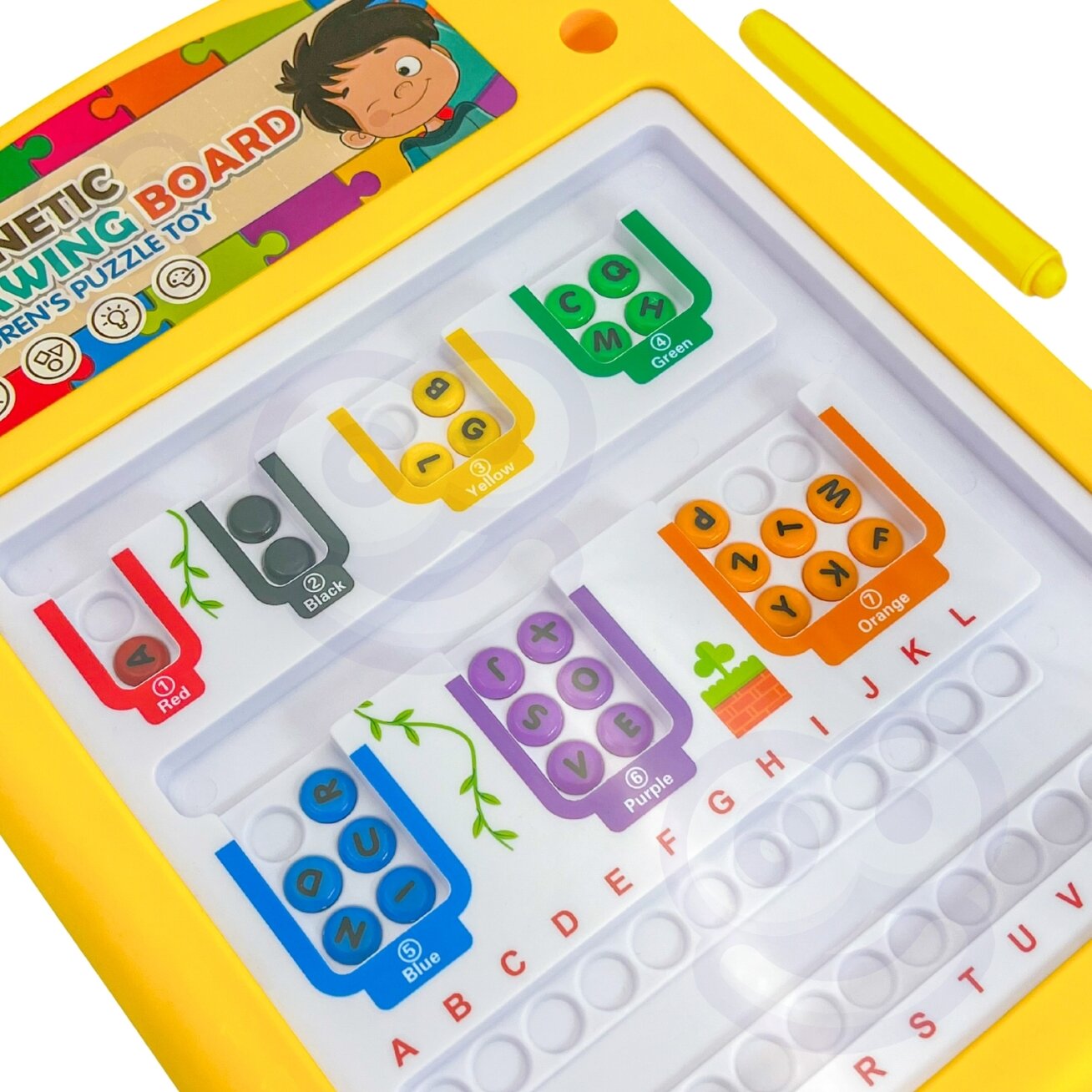 WOOPIE Montessori magnetinė lentelė piešimui 1