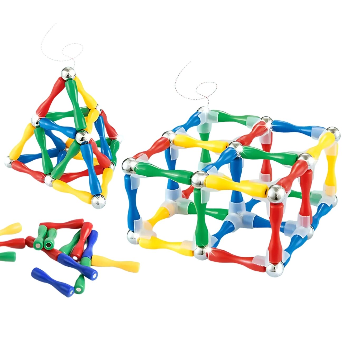 WOOPIE magnetinės konstrukcinės 3D kaladėlės 128 vnt. XXL 5 WOOPIE magnetinės konstrukcinės 3D kaladėlės 128 vnt. XXL 5