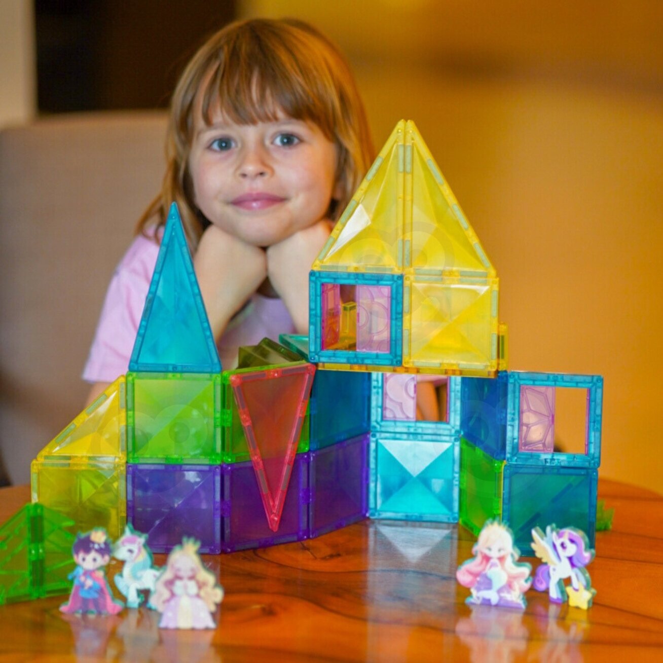 WOOPIE magnetinės konstrukcinės 3D kaladėlės edukacinis rinkinys Pasakų pilis 55 el. 2 WOOPIE magnetinės konstrukcinės 3D kaladėlės edukacinis rinkinys Pasakų pilis 55 el. 2