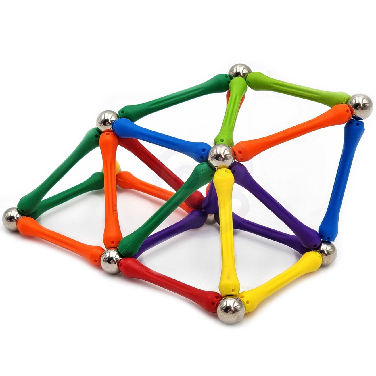 WOOPIE Magnetinės konstrukcinės kaladėlės Kūrybinė dėlionė 110 el. 10