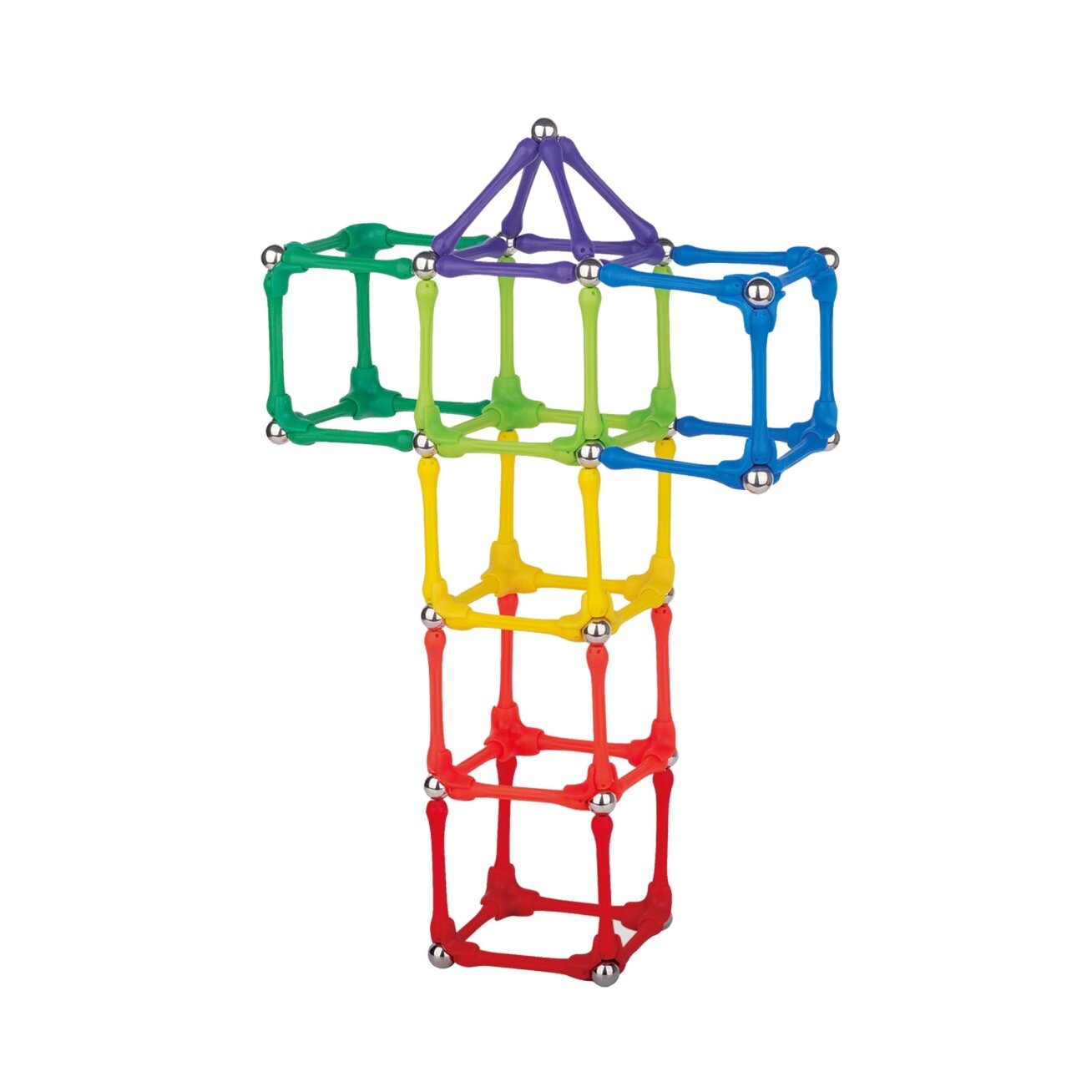 WOOPIE Magnetinės konstrukcinės kaladėlės Kūrybinė dėlionė 110 el. 8