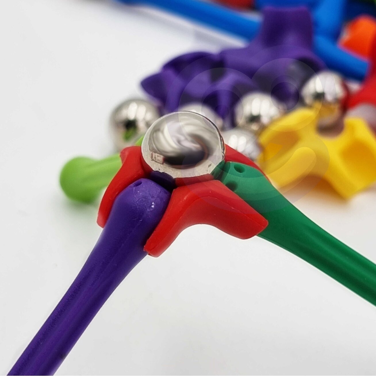 WOOPIE Magnetinės konstrukcinės kaladėlės Kūrybinė dėlionė 110 el. 9