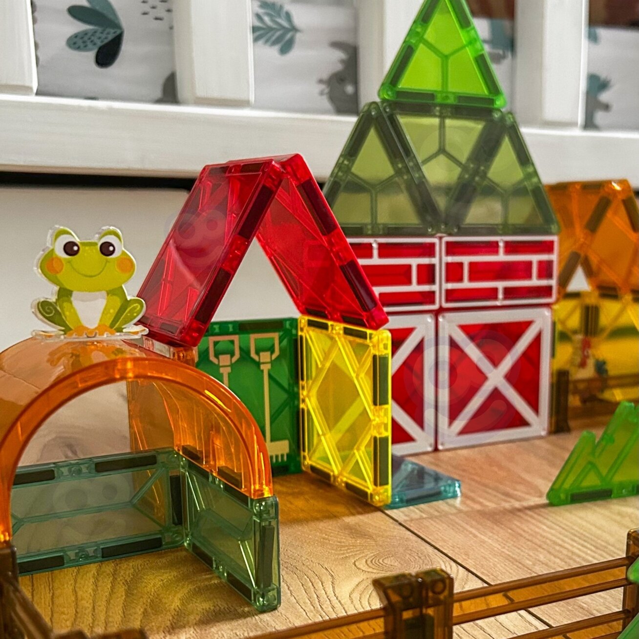WOOPIE magnetinės konstrukcinės kaladėlės 7,5 cm Ferma 30 vnt. 4 WOOPIE magnetinės konstrukcinės kaladėlės 7,5 cm Ferma 30 vnt. 4