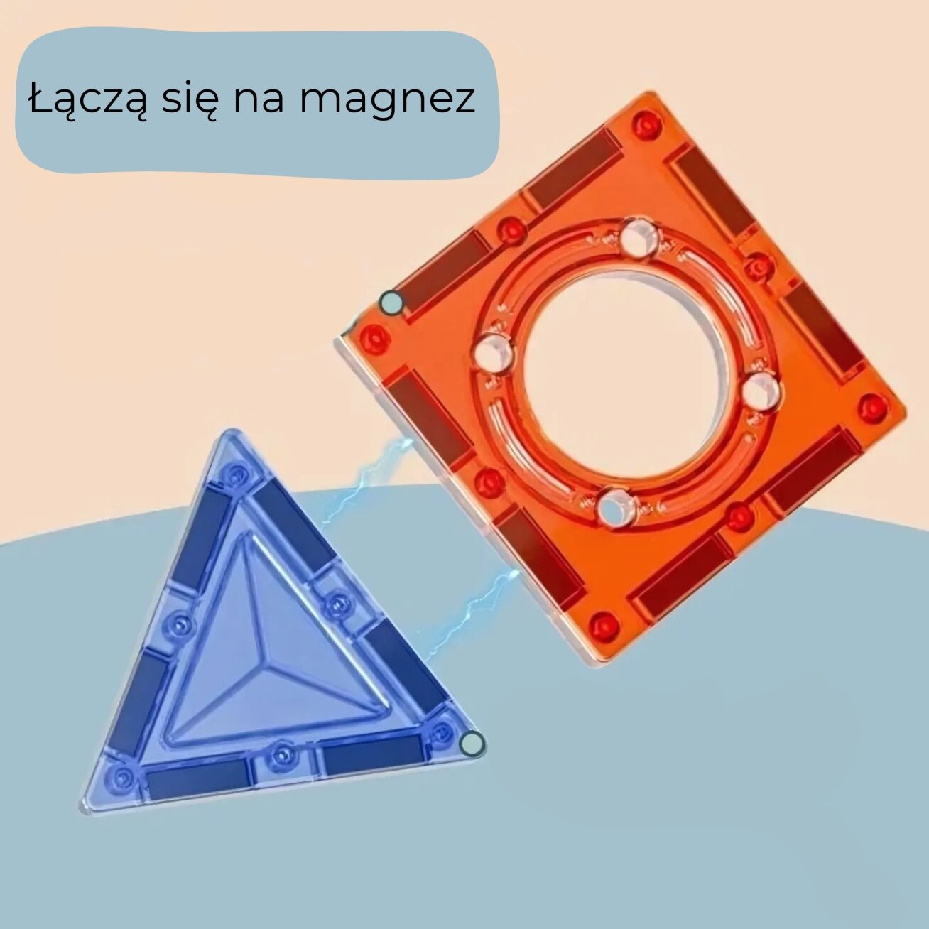 WOOPIE Magnetinės konstrukcinės 3D kaladėlės edukacinis rinkinys Kamuoliukų trasa Kulodromas 113 el. 7