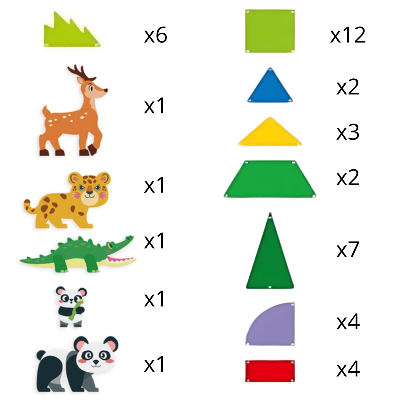 WOOPIE Magnetiniai konstrukciniai 3D kaladėlių edukacinis rinkinys Retieji gyvūnai 45 vnt. 9 WOOPIE Magnetiniai konstrukciniai 3D kaladėlių edukacinis rinkinys Retieji gyvūnai 45 vnt. 9