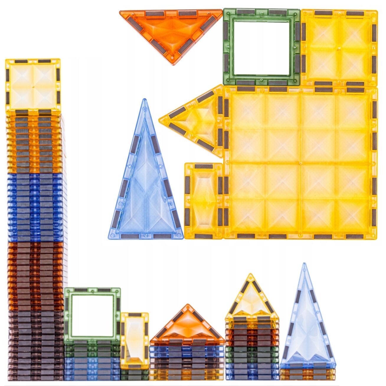 WOOPIE magnetinės konstrukcinės šviečiančios 3D kaladėlės Dinozaurų parkas 124 el. 9 WOOPIE magnetinės konstrukcinės šviečiančios 3D kaladėlės Dinozaurų parkas 124 el. 9