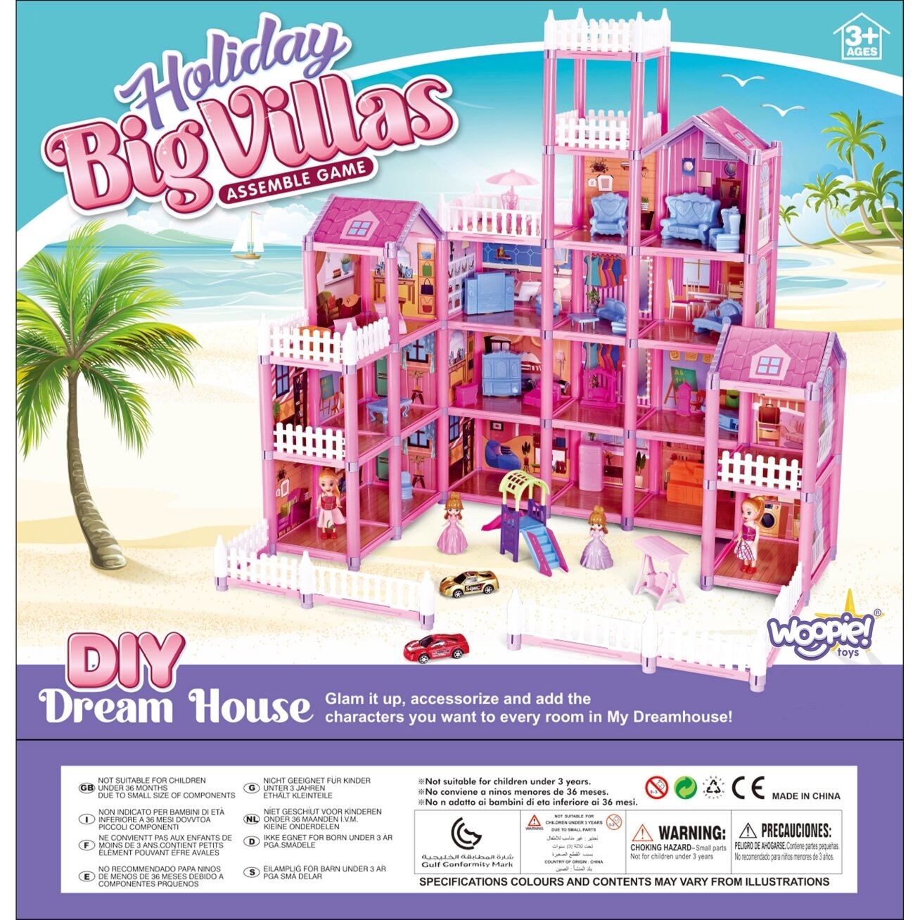 WOOPIE Mega vila Lėlių namelis LOVELY HOUSE 194 el. 8 WOOPIE Mega vila Lėlių namelis LOVELY HOUSE 194 el. 8