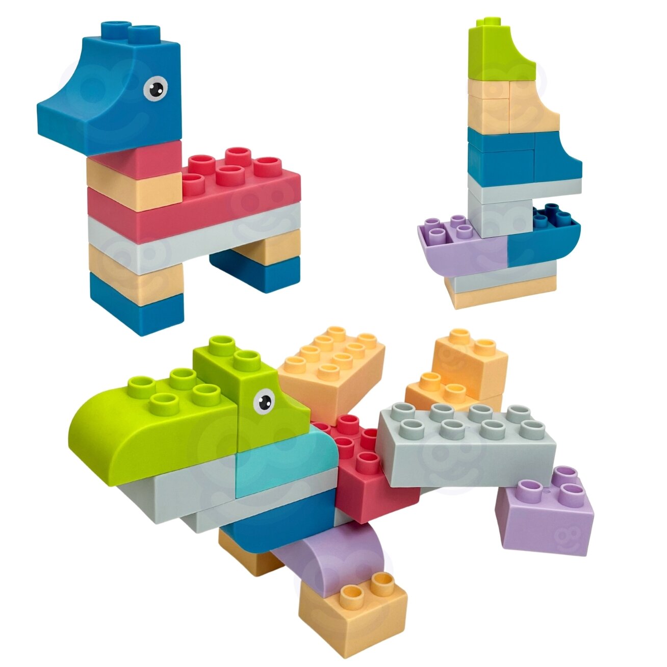 WOOPIE Soft Blocks kaladėlių rinkinys 99 elementų dėžutėje 4 WOOPIE Soft Blocks kaladėlių rinkinys 99 elementų dėžutėje 4