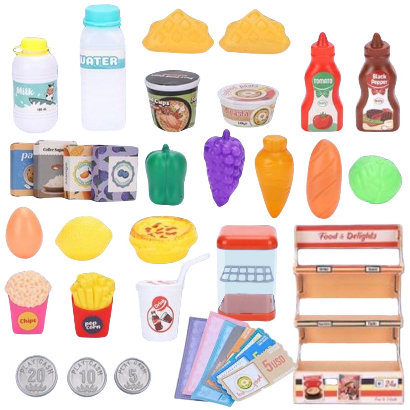 WOOPIE Parduotuvė Supermarketas Kasos aparatas 42 el. 7 WOOPIE Parduotuvė Supermarketas Kasos aparatas 42 el. 7