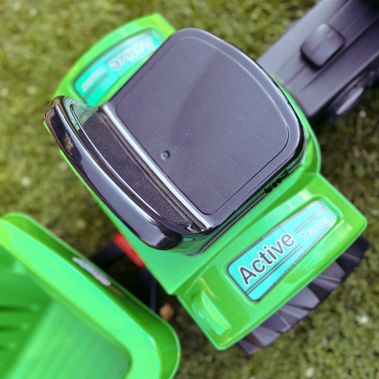 WOOPIE Pedalinis traktorius Farmer GoTrac MAXI su priekaba, tylūs ratai 7