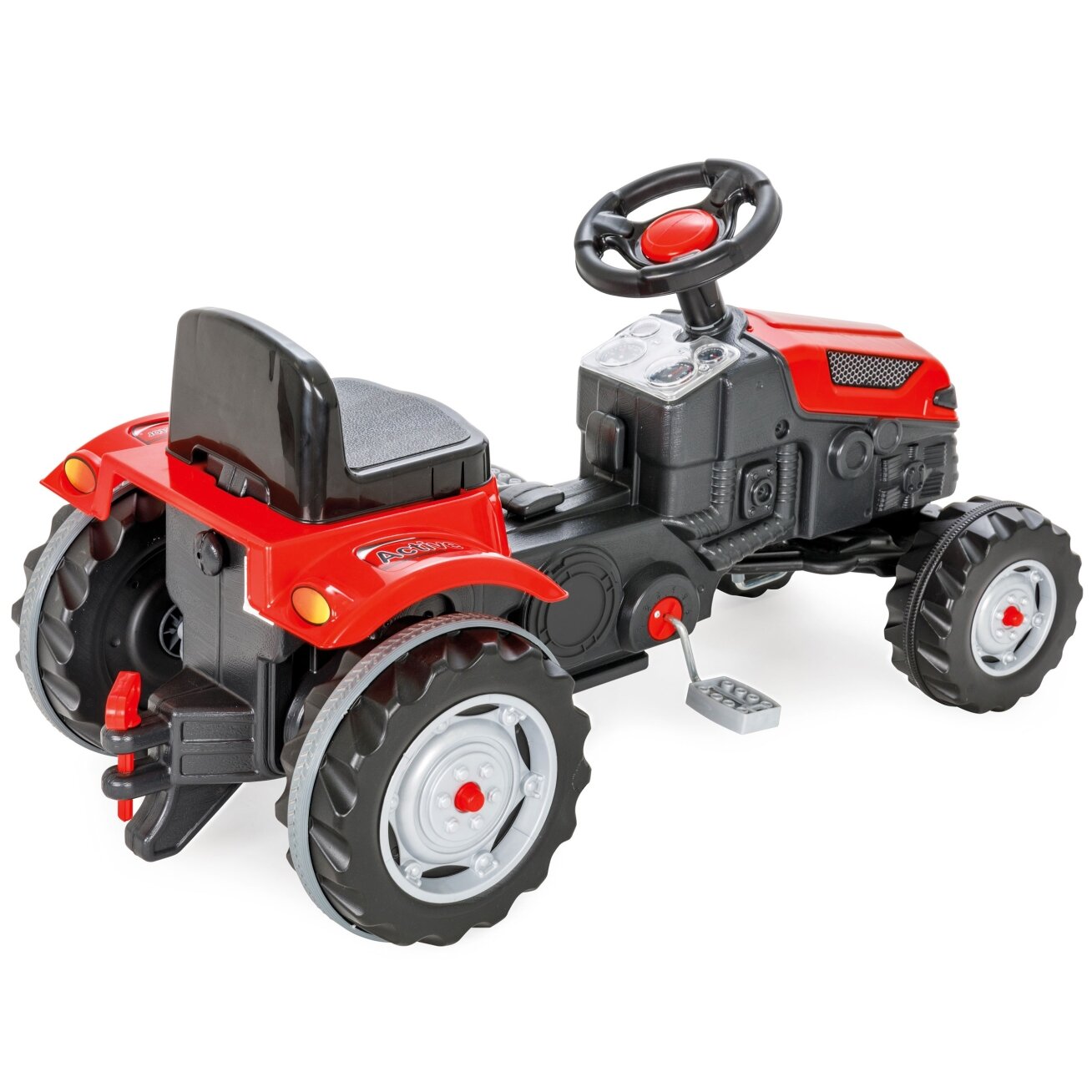 WOOPIE Pedalinis traktorius Farmer GoTrac, tylus traktorius su tyliais ratais 7