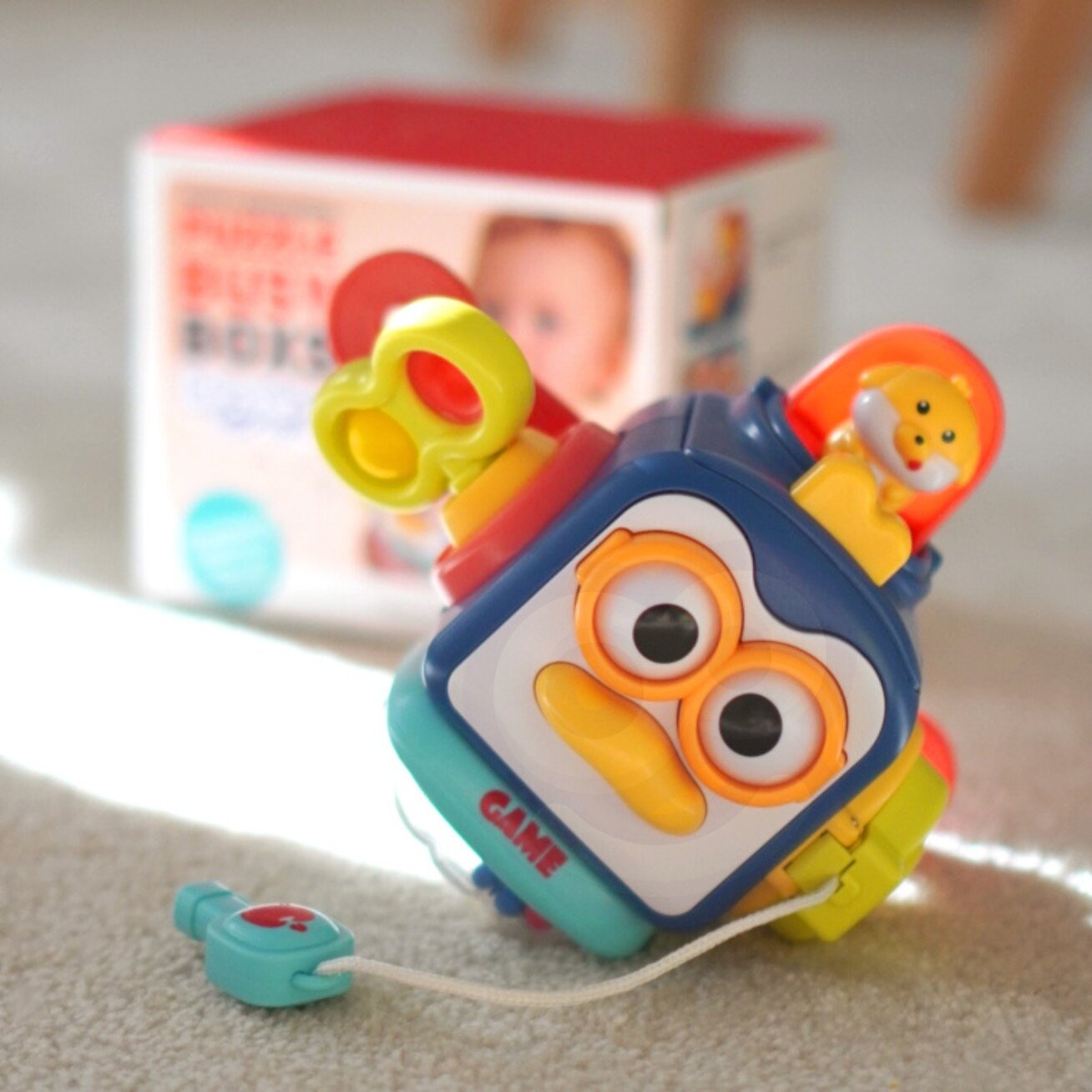 WOOPIE Pingvinukas Montessori sensorinis kamuolys 6in1 5 WOOPIE Pingvinukas Montessori sensorinis kamuolys 6in1 5