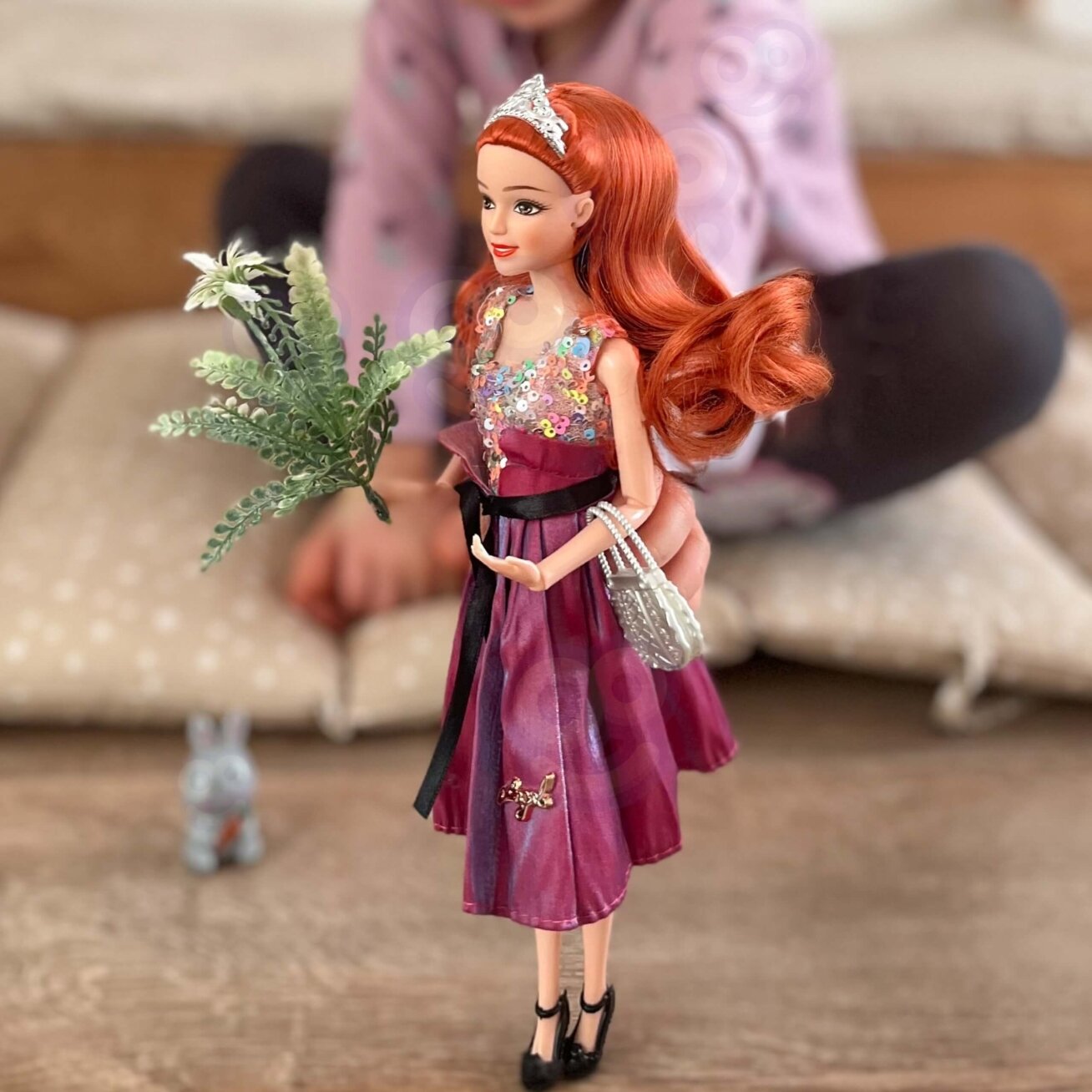 WOOPIE ROYAL lėlė Emi Style Fashion 32 cm – stilinga princesė rožinėje suknelėje + priedai 2