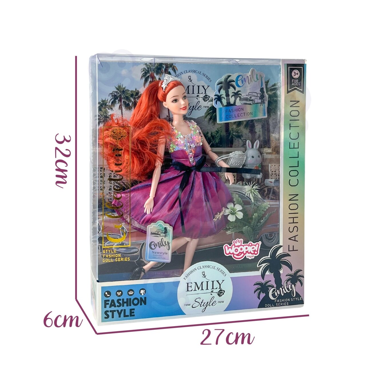 WOOPIE ROYAL lėlė Emi Style Fashion 32 cm – stilinga princesė rožinėje suknelėje + priedai 9 WOOPIE ROYAL lėlė Emi Style Fashion 32 cm – stilinga princesė rožinėje suknelėje + priedai 9