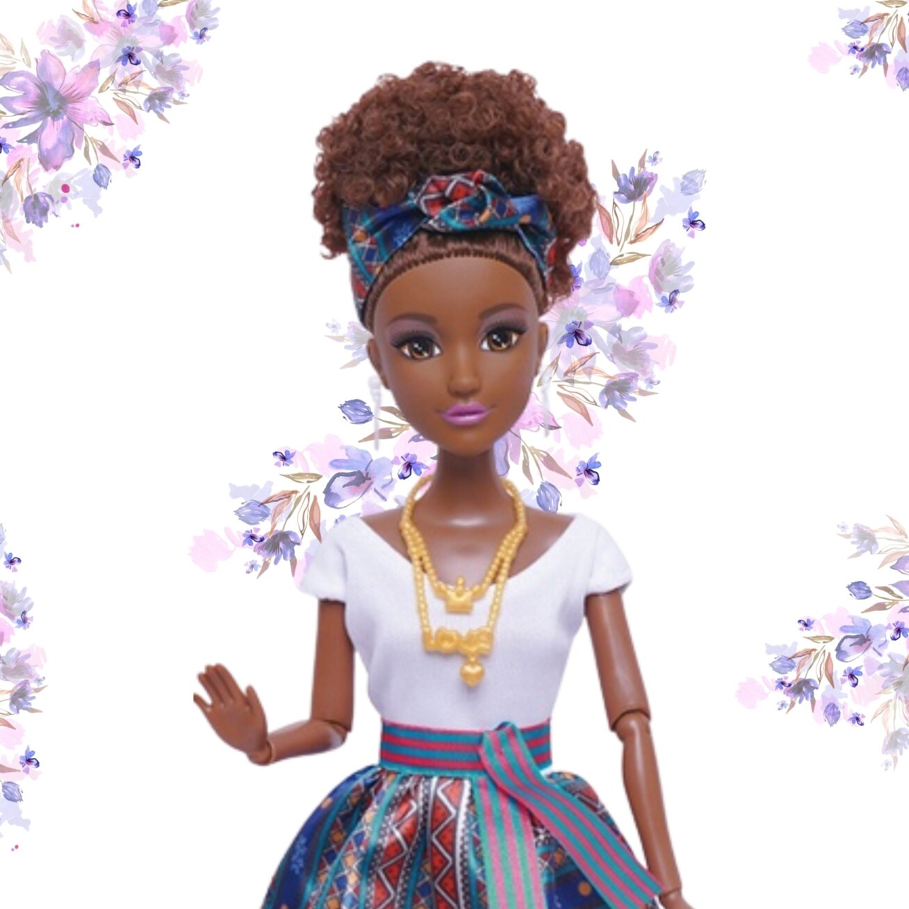WOOPIE ROYAL Lėlė Lili mulatė su elegantiška suknele 6 WOOPIE ROYAL Lėlė Lili mulatė su elegantiška suknele 6
