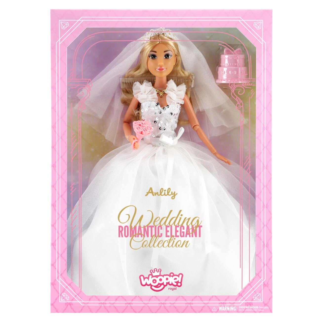 WOOPIE ROYAL lėlė Lily 30 cm nuotaka vestuvinė suknia priedai 5