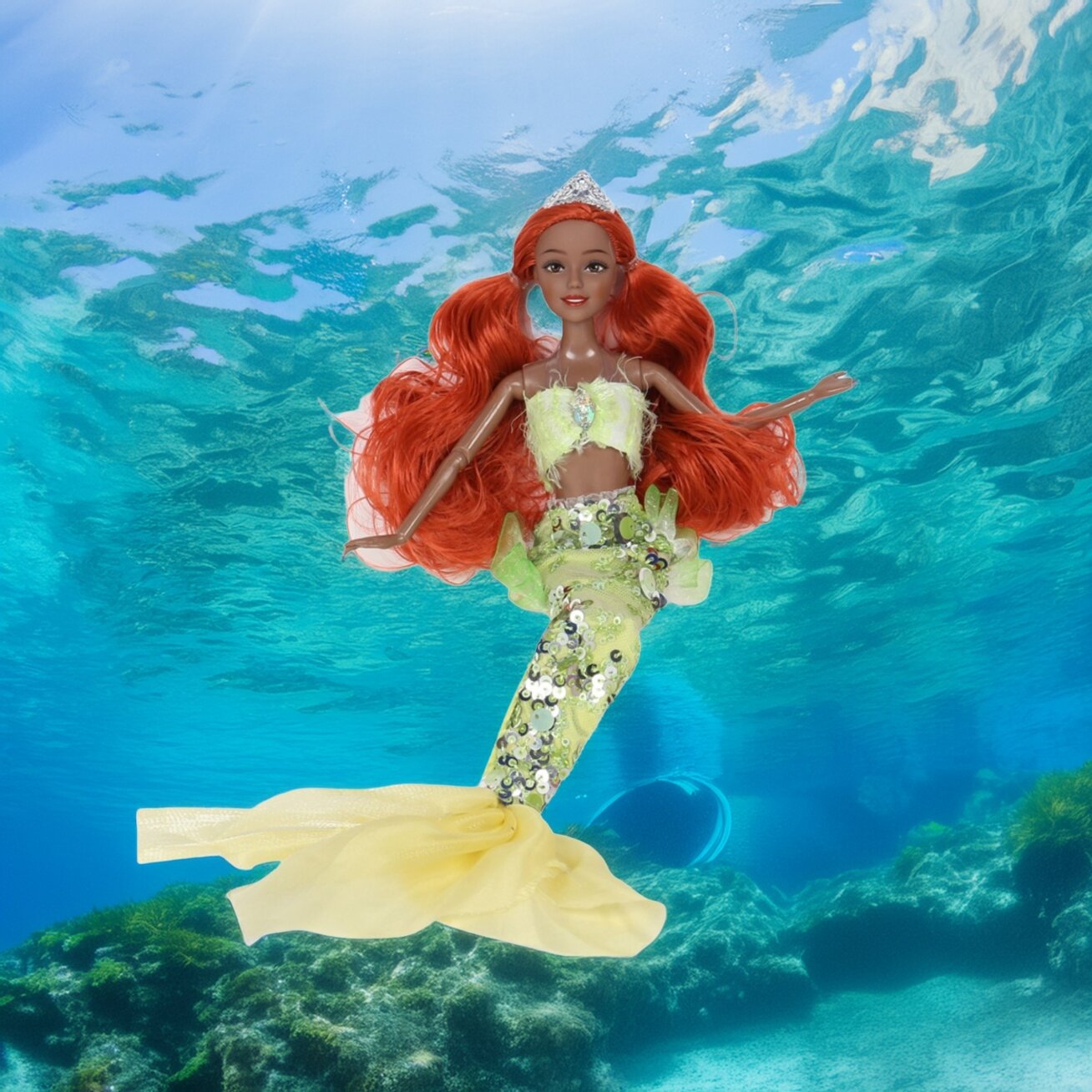 WOOPIE ROYAL lėlė undinėlė Emi Mermaid su foka 3 WOOPIE ROYAL lėlė undinėlė Emi Mermaid su foka 3