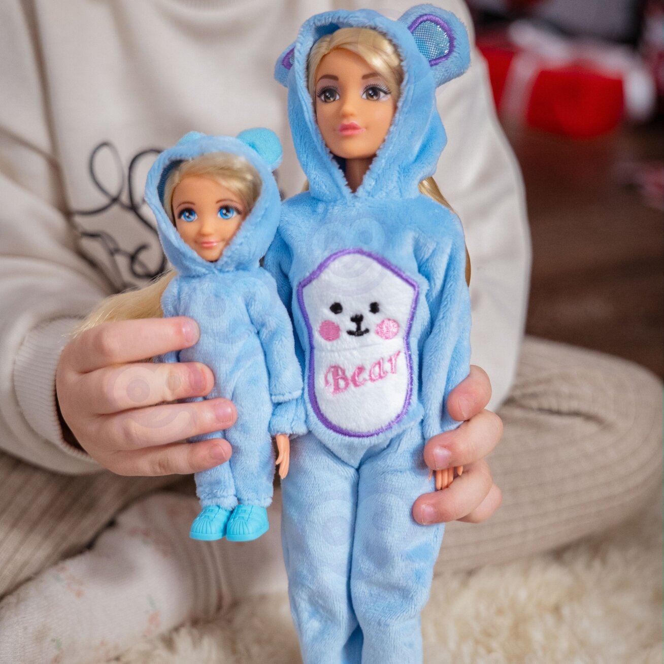 WOOPIE ROYAL Lėlės Kombinezonai Mėlyni Meškiukai Rinkinys 2 vnt. 1 WOOPIE ROYAL Lėlės Kombinezonai Mėlyni Meškiukai Rinkinys 2 vnt. 1