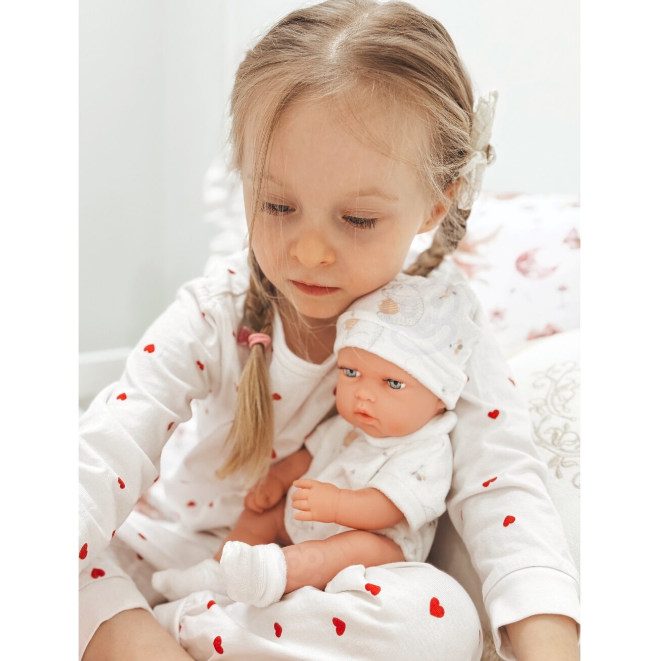 WOOPIE ROYAL rinkinys: kūdikėlio lėlė 30,5 cm + rožinė nešyklė 4