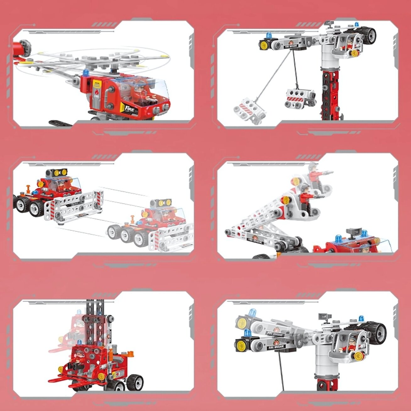 WOOPIE Konstruktorių rinkinys Creator City Fire Brigade 8 WOOPIE Konstruktorių rinkinys Creator City Fire Brigade 8