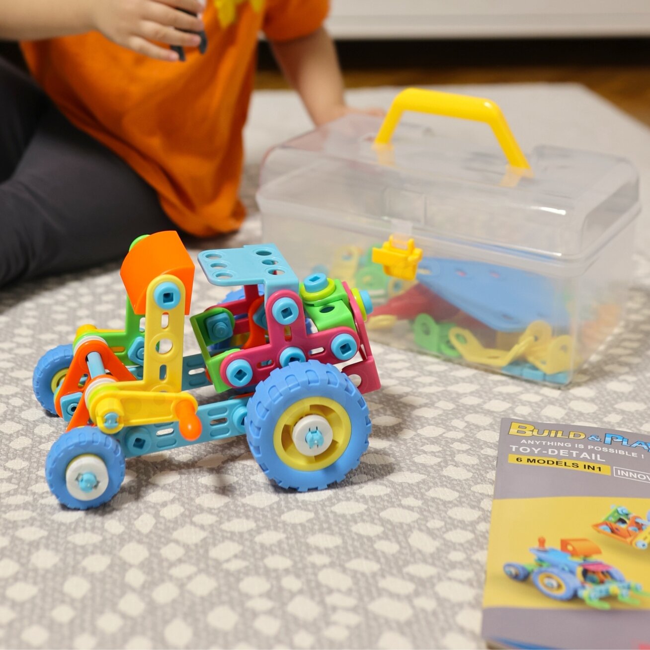 WOOPIE Transporto priemonių rinkinys konstrukcinės kaladėlės 6in1 STEM 5 WOOPIE Transporto priemonių rinkinys konstrukcinės kaladėlės 6in1 STEM 5