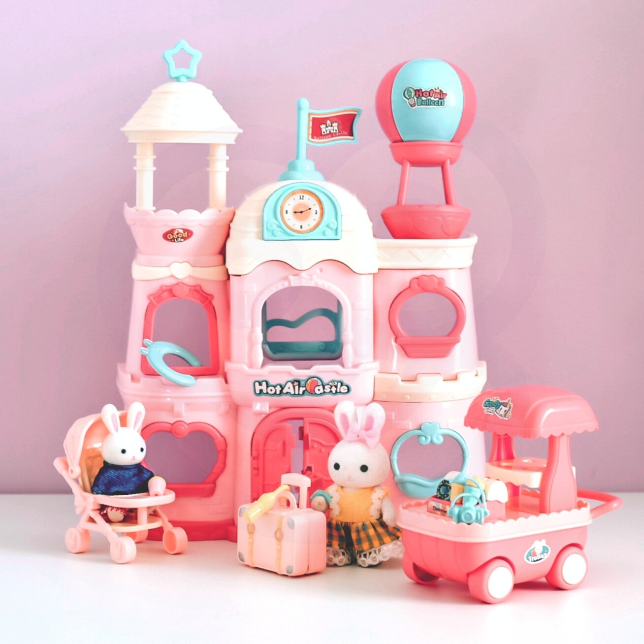 WOOPIE Triušiukų vila Lėlių namelis 8 WOOPIE Triušiukų vila Lėlių namelis 8