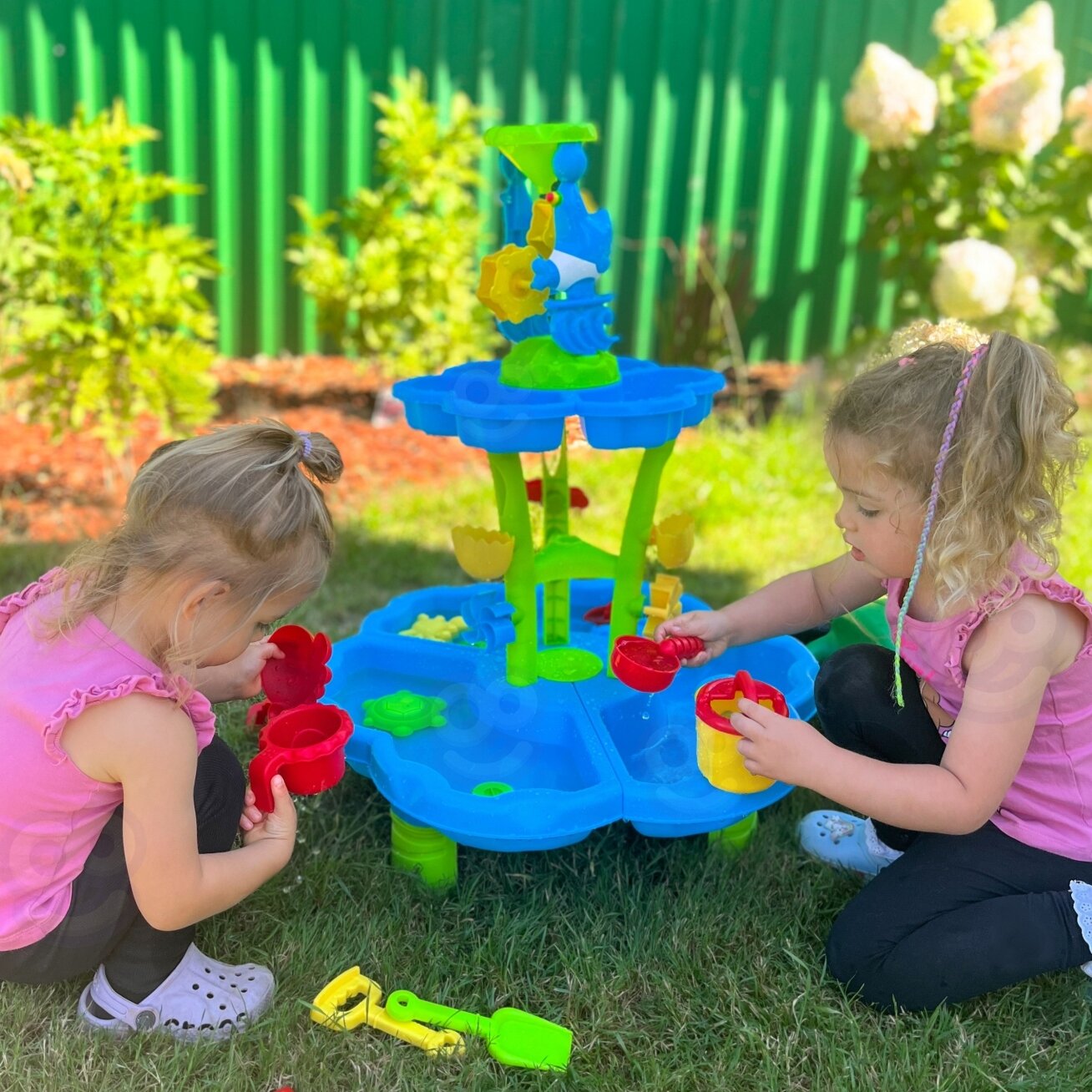 WOOPIE Vandens staliukas 2in1 Smėlio dėžė Fontanas XXL Aquapark su delfinu 5 WOOPIE Vandens staliukas 2in1 Smėlio dėžė Fontanas XXL Aquapark su delfinu 5
