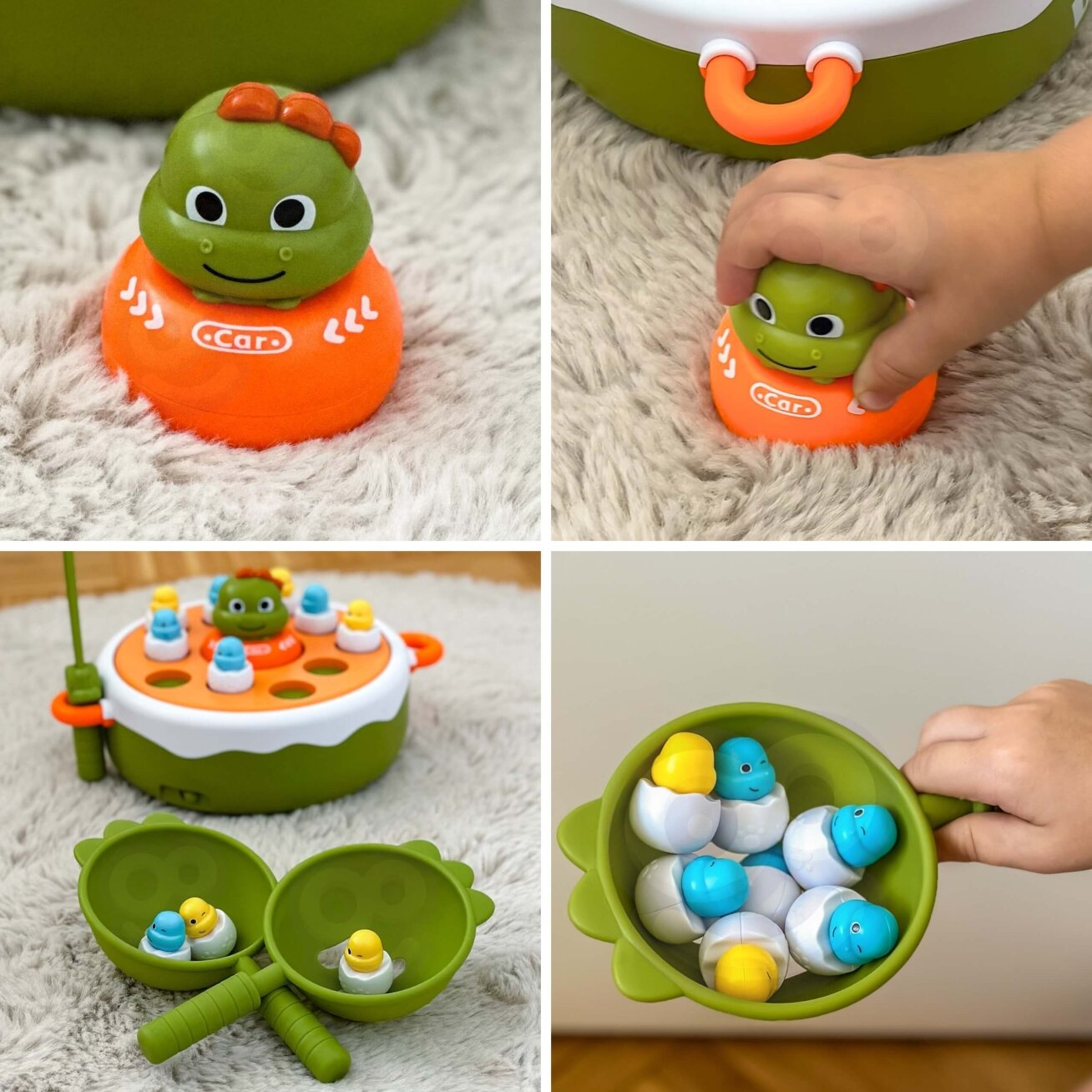WOOPIE Vikrumo žaidimas Dinozaurų gaudymas 4in1 Katapulta 5 WOOPIE Vikrumo žaidimas Dinozaurų gaudymas 4in1 Katapulta 5