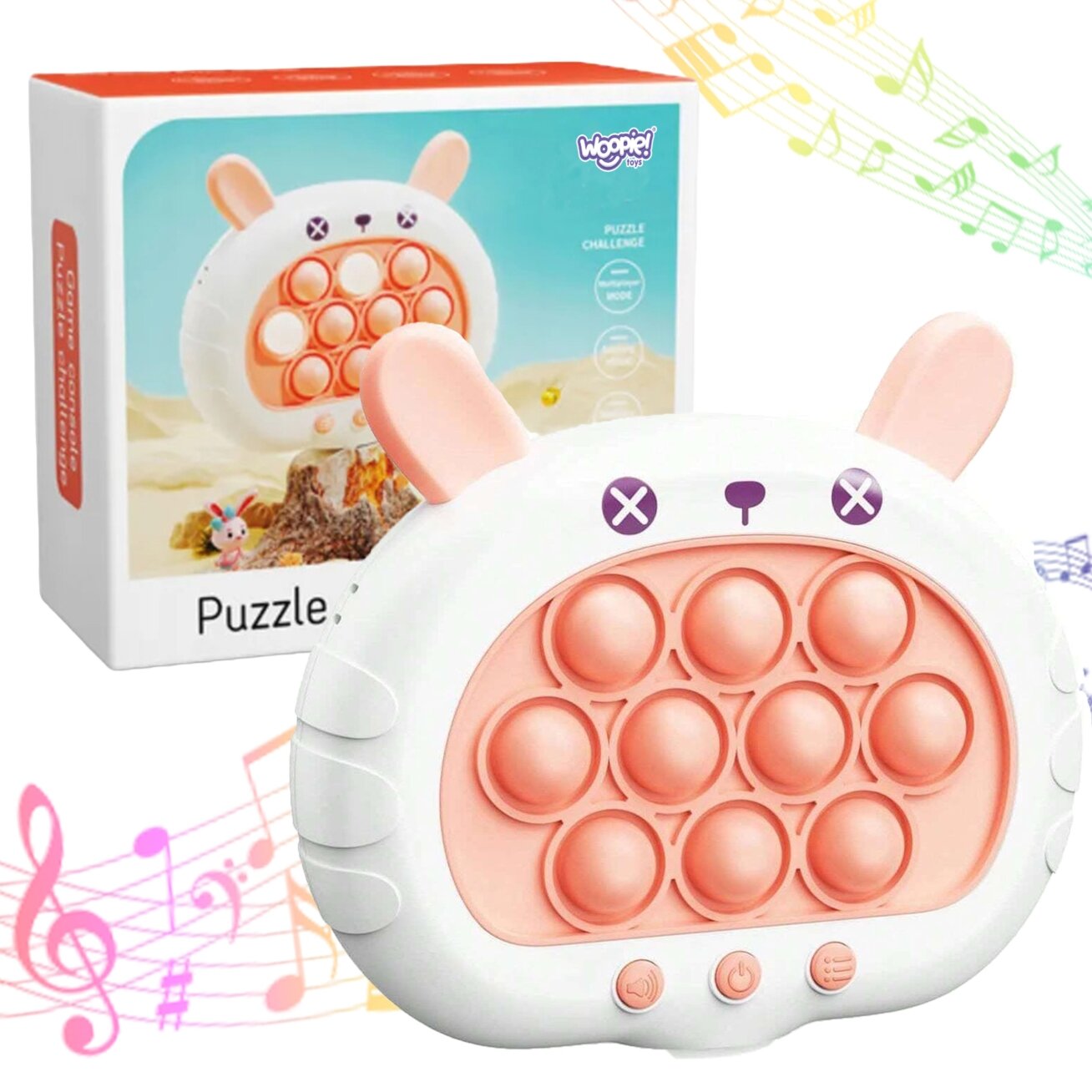 WOOPIE POP IT elektrinis antistresinis vikrumo žaidimas „Kiškutis“