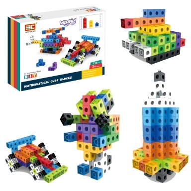 WOOPIE 3D konstrukcinės kaladėlės Šešiakampiai 150 vnt.
