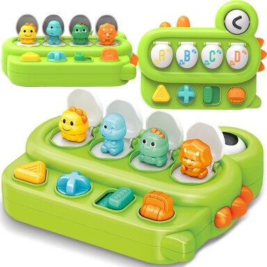 WOOPIE BABY edukacinis žaislas „Iššokantys dinozaurai“ POP-UP