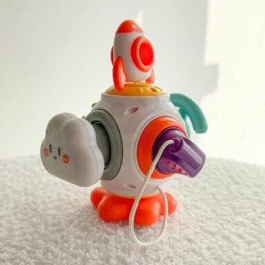 WOOPIE BABY Kosminis raketos kamuolys 6in1 Montessori 18m+