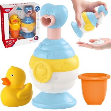 WOOPIE BABY vonios žaislai Puodelis + Ančiukas + Muilo dozatorius Rinkinys