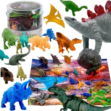 WOOPIE Dinozaurų figūrėlių rinkinys 34 vnt. WOOPIE Dinozaurų figūrėlių rinkinys 34 vnt.