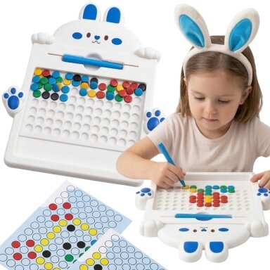 WOOPIE magnetinė lentelė vaikams Montessori MagPad Triušis WOOPIE magnetinė lentelė vaikams Montessori MagPad Triušis