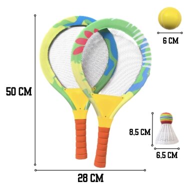 WOOPIE paplūdimio badmintono raketės – rinkinys
