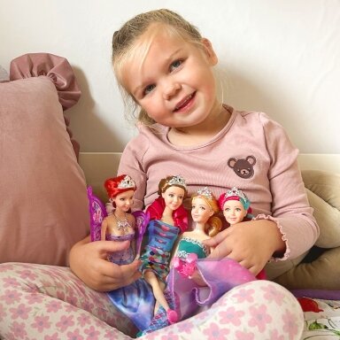 WOOPIE 4 magiškų princesių rinkinys – lėlių dėžutė 4in1 su priedais