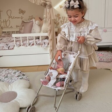 WOOPIE ROYAL Lėlių vežimėlis – sportinis Vintage Teddy Bear